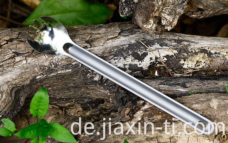 long handle titanium spork